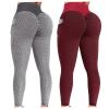 2PCS Leggings for Women High Waist Tummy Control Butt Lifting Workout Leggings for Women Scrunch Butt Gym Fitness Seamless Booty Tight Tummy Control Sport Active Yoga Pants view 1