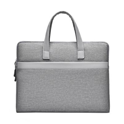 AKbik Laptop Bag Case for Women Men, Handbag Briefcase Computer Bag Elegant Business Bag Sleeve Bag Case Cover (Color : Gray, Size : 14 inch)