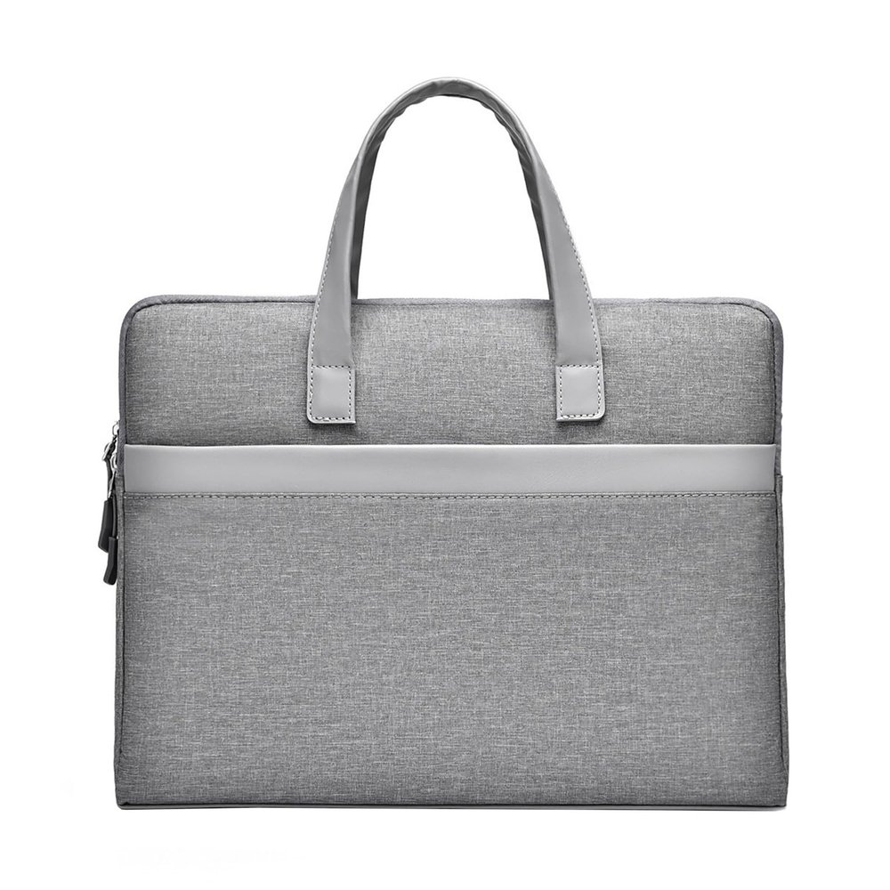 AKbik Laptop Bag Case for Women Men, Handbag Briefcase Computer Bag Elegant Business Bag Sleeve Bag Case Cover (Color : Gray, Size : 14 inch)