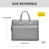 AKbik Laptop Bag Case for Women Men, Handbag Briefcase Computer Bag Elegant Business Bag Sleeve Bag Case Cover (Color : Gray, Size : 14 inch) view 2