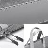 AKbik Laptop Bag Case for Women Men, Handbag Briefcase Computer Bag Elegant Business Bag Sleeve Bag Case Cover (Color : Gray, Size : 14 inch) view 4
