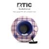 32" RTIC Tough Snow Tube for Sledding Heavy Duty for Kids, Inflatable Winter Sleds, Puncture Resistant Tarpaulin Bottom and Handles, Commercial-Grade, Berry/Pink Plaid view 4