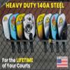 45D Pickleball Paddle Rack | Holds Four Paddles at a 45-Degree Angle Making All Paddles Visible | Track Players Next-Up | Heavy-Duty Steel Finished in Black Weather-Proof Powder Coating view 2