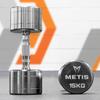 METIS Chrome Dumbbells [2.5kg-30kg] | Free Weights | Fitness Equipment (15kg (33lbs)) view 1