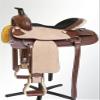 Comfytack 15 in Western Horse Ranch Roping Cowboy Saddle American Leather Tack Set Brown/Tan view 4