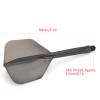meskel Dart Shafts and Flights Integrated Standard Shape Anti Break Integrated Transparent Dart Shaft and Flights 3 Pcs 2BA (Black) view 2