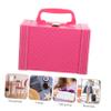 balacoo Elegant Jewelry Box Organizer Pink Storage Case for Jewelry Makeup and Accessories Buckle Lock for Women and Girls view 4