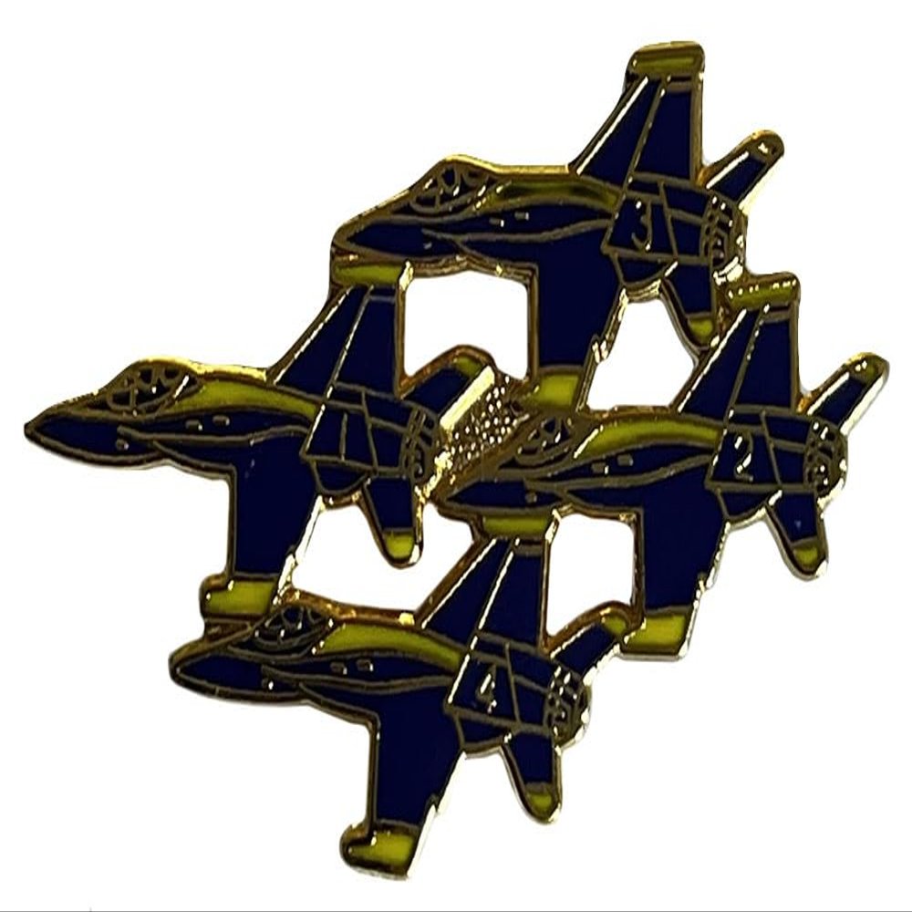 Trade Winds U.S. Navy Blue Angels Aircraft 4 Motorcycle Hat Cap Lapel Pin MX-057