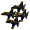 Trade Winds U.S. Navy Blue Angels Aircraft 4 Motorcycle Hat Cap Lapel Pin MX-057 view 1