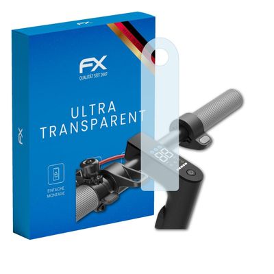 atFoliX Screen Protection Film compatible with Xiaomi Electric Scooter 4 Screen Protector, ultra-clear FX Protective Film (2X)