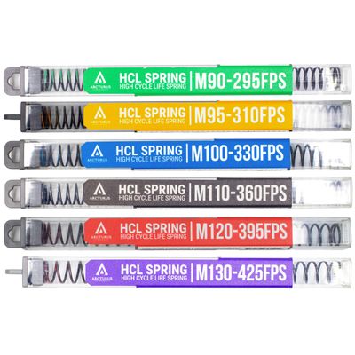 Arcturus RS High Cycle Life Spring M90-M130 / 295FPS-425FPS Airsoft AEG (M120-395FPS Red)