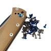 UPFIST 6 Piece T8 Torx Handle Patch Screws with UN 2-56 Thread Fits for Emerson CQC7, CNC Titanium Knife Handle Screws view 2