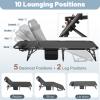 Slsy Folding Camping Cot for Adults with Pad, Padded Portable Sleeping Cots, Camp Bed with Carry Bag for Outdoor Travel, Beach, Hiking view 2
