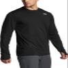 CQR Men's UPF 50+ Sun Protection Long Sleeve Quick Dry Athletic Shirts, Stretch Running Workout Hiking T-Shirts, Protector Black, X-Large view 1