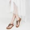 HARENCE Womens Summer Flats Sandals: Casual Bohemian Dressy Thong Flat Shoes Comfortable Slip on Elastic Ankle Strap Beach Sandal view 2
