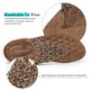 HARENCE Womens Summer Flats Sandals: Casual Bohemian Dressy Thong Flat Shoes Comfortable Slip on Elastic Ankle Strap Beach Sandal view 4