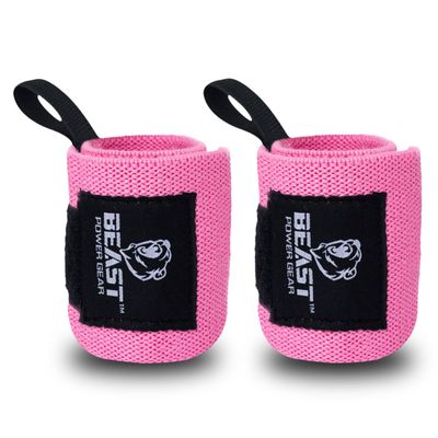 Beast Power Gear Improved Lifting Support & Stability - Gym Wrist Wraps for Weightlifting 14" Premium Quality Hand Wraps with Thumb Loop - Weight Lifting Wrist Wraps for Pain & Support