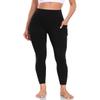 HeyNuts Yoga Pro 7/8 Leggings with Pockets for Women, High Waisted Compression Tummy Control Workout Yoga Lounge Buttery Soft Pants Black_25'' XL(14) view 2