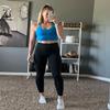 HeyNuts Yoga Pro 7/8 Leggings with Pockets for Women, High Waisted Compression Tummy Control Workout Yoga Lounge Buttery Soft Pants Black_25'' XL(14) view 3
