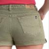 Buffalo David Bitton Women's Goldie High Rise Relaxed Denim Short, Aloe, 27 view 4