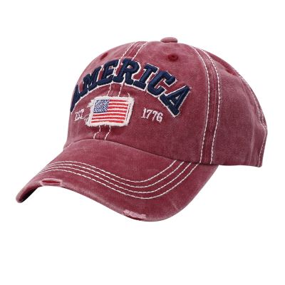 American Flag Trucker Hat Snapback Baseball Cap for Men and Women, Adjustable Mesh Hat Outdoor Trucker Cap (A-Red, One Size)