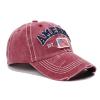 American Flag Trucker Hat Snapback Baseball Cap for Men and Women, Adjustable Mesh Hat Outdoor Trucker Cap (A-Red, One Size) view 3
