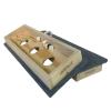 3 Hole Washer Toss Washer Pitching Game Boards (Boards Only, Blue Carpet, 12x36 Slimline) view 3