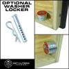3 Hole Washer Toss Washer Pitching Game Boards (Boards Only, Blue Carpet, 12x36 Slimline) view 4