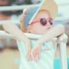 BULINGNA Toddler Baby Girl Cat Eye Heart Shaped Sunglasses, Anti-UV Eyewear Glasses for Party Photography Beach 3-8T Kids (Red, One Size) view 2