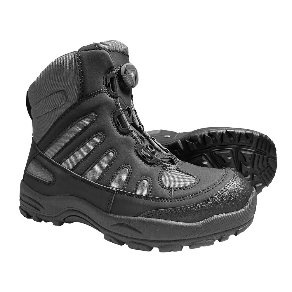 8 Fans Wading Boots for Men&Women Anti-Slip Rubber Sole with Rotating buckle Lacing System for Fishing (Black,M13)