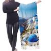 YQxwJL Greek Island sea View print Winter Warm Scarfs for Women, Pashmina Shawls Wraps, Large Warm Soft Scarves view 2