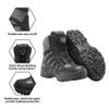 8 Fans Wading Boots for Men&Women Anti-Slip Rubber Sole with Rotating buckle Lacing System for Fishing (Black,M14) view 2