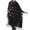 YQxwJL Supernatural Symbols Black print print Winter Warm Scarfs for Women, Pashmina Shawls Wraps, Large Warm Soft Scarves view 1