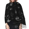 YQxwJL Supernatural Symbols Black print print Winter Warm Scarfs for Women, Pashmina Shawls Wraps, Large Warm Soft Scarves view 4