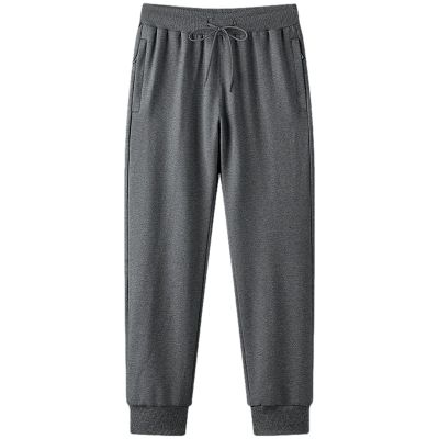 ANUFER Mens Slim Fit Cotton Sweatpants Jogging Bottoms with Zip Pockets Casual Trousers Closed Bottom Grey 6XL