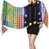YQxwJL Periodic table of elements print Winter Warm Scarfs for Women, Pashmina Shawls Wraps, Large Warm Soft Scarves view 3