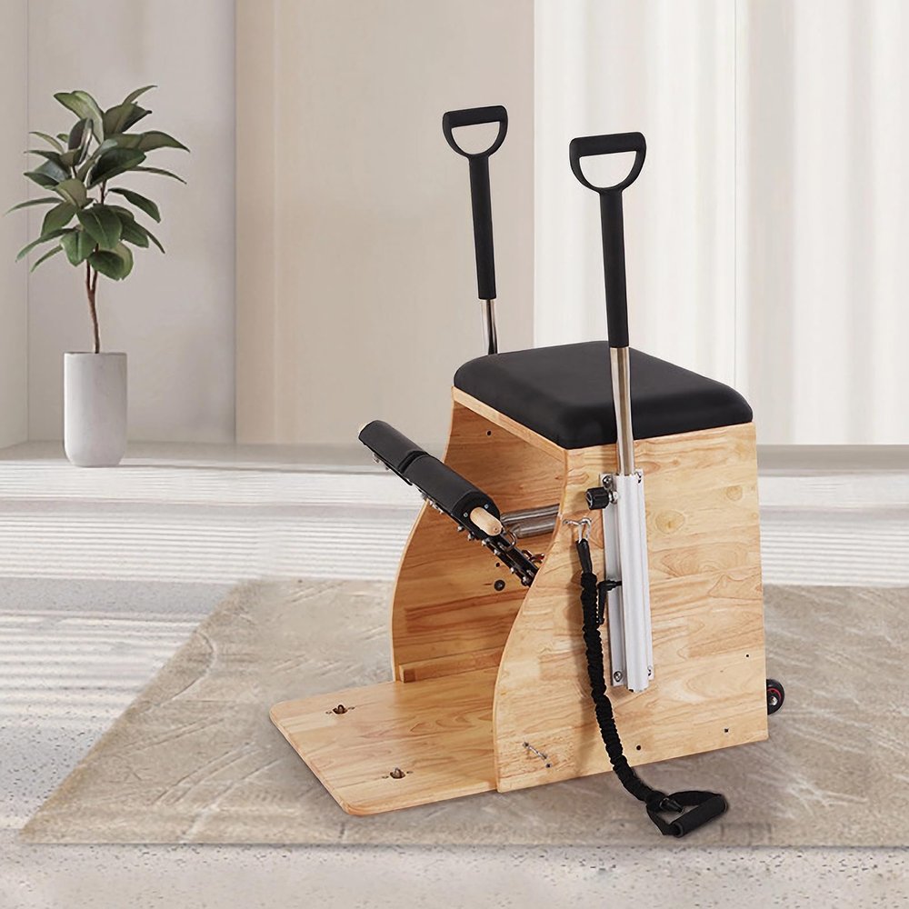 Advanced Customized Version,Pilates Split Pedal Stability Chair with Handles, Professional Pilates Chair, Pilates Combo Chair for Home and Studio