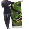 YQxwJL Peace Tree Frogs print Winter Warm Scarfs for Women, Pashmina Shawls Wraps, Large Warm Soft Scarves view 2