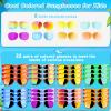 Kids Sunglasses Bulk Party Favors - 32 Packs Boys Girls Sunglasses for Kids Age 3-8 with UV 400 Protection, Neon Sunglasses for Kids Party view 2