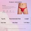 ACSUSS Men Shiny Oil Glossy Lingerie Low Waist Panties Sexy Bikini Briefs Underwear Underpants White One Size view 3