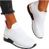 Ladmiple Women Shoes Sneakers Slip On Womens Walking Shoes Casual Sneakers Knitted Mesh Lightweight Comfortable Slip on Loafers Slip Resistant Soft Work Shoes view 2