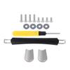 BQLZR Black Luggage Handle 10.7" B001 for Suitcase w/Bands & Oil Blotting Sheet Kit view 2