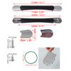 BQLZR Black Luggage Handle 10.7" B001 for Suitcase w/Bands & Oil Blotting Sheet Kit view 4