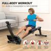Compact Rowing Machine for Home Use, Magnetic Resistance Foldable Rower for Full Body Workout, Space Saving Design with LCD Display view 3