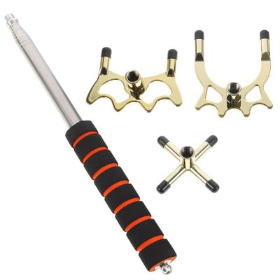GANAZONO 1 Set Billiard Pool Bridge Stick Snooker Pool Cue Stick with 3 Cue Bridge Replacements Pool Table Accessories for Pool Cue Table