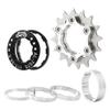 ZOCKZ Single Speed Cassette Cog 12/13/14/15/16/17/18/19/20/21/22T MTB Single Speed Conversion Kit Bicycle Single Speed Bike Cassette Sprocket for 7-10 Speed HG Hubs (Silver,16T) view 1