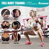 Ayombo Pilates Bar Kit with Resistance Bands, Adjustable Pilates Equipment for Legs, Hip, Waist, Arm, Squats Exercise Equipment for Home Gym Workouts, 3-Section Pilates Bar Kit for Women & Men view 2