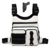 Criuage Outdoor Sports Chest Bag for Men Women, Large Capacity Running Vest Rig with Water Bottle Pocket, Comfort Hands Freely EDC Chest Pack for Hiking,Cycling,Travelling (White) view 1