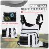 Criuage Outdoor Sports Chest Bag for Men Women, Large Capacity Running Vest Rig with Water Bottle Pocket, Comfort Hands Freely EDC Chest Pack for Hiking,Cycling,Travelling (White) view 2