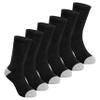 SeeyAN Kids Socks Boys Crew Athletic Half Cushioned Cotton Sport Running Breathable Socks 6 Pairs (6 Pairs Black#CB, 9-12 Years) view 1